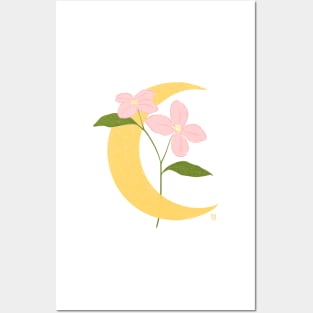 Moon Flowers Posters and Art